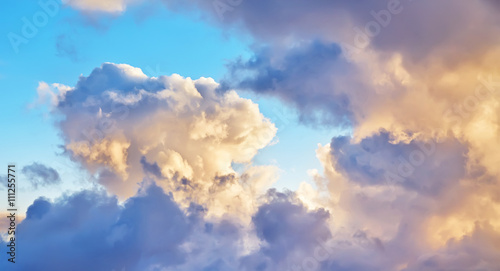 beautiful clouds at sunset