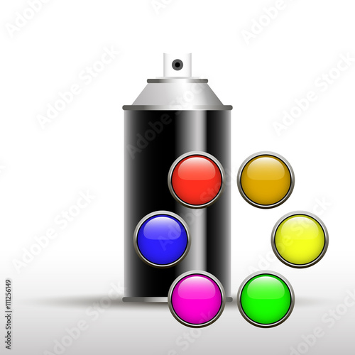 Spray paint with palette