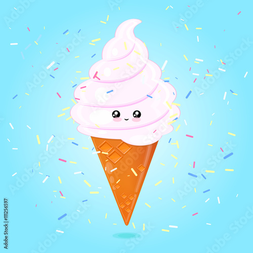 ice cream cone Kawaii