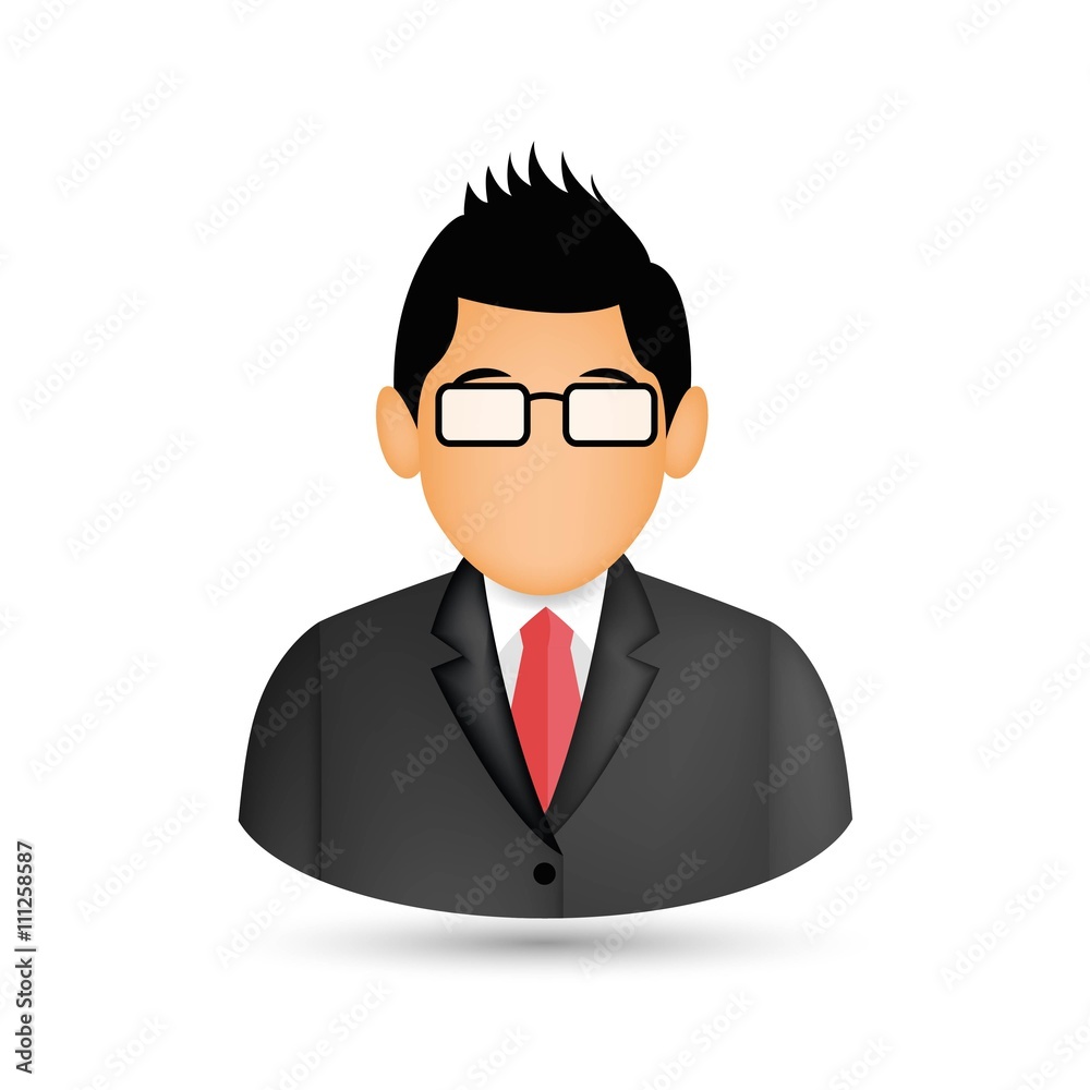 realistic business person avatar design