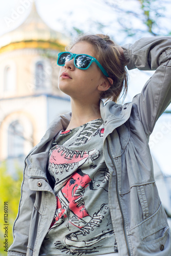 .young girl posing