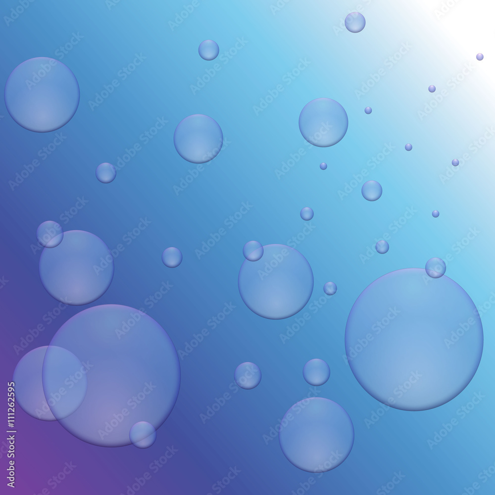 blue soap bubbles 