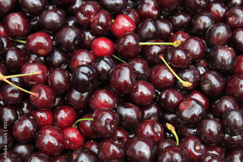 Ripe cherry, background. Ripe cherry, background.