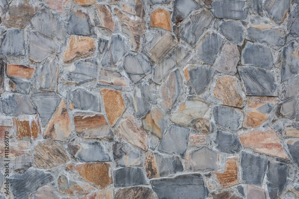 Fototapeta premium pattern of decorate Slate Stone wall