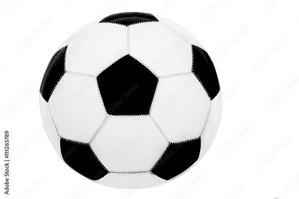 ein Fußball vor hellem Hintergrund ein Fußball vor hellem Hintergrund