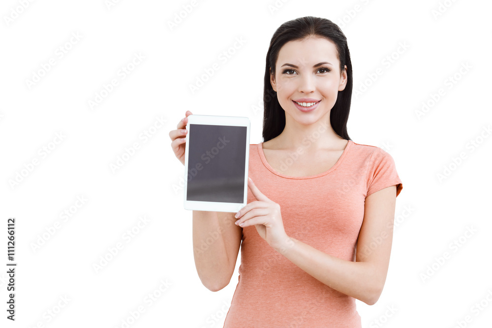 Beautiful young woman on white background Beautiful young woman on white background