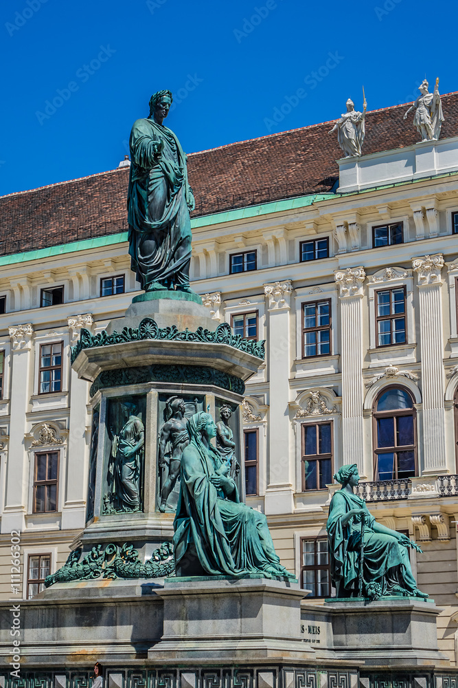 Monument to Emperor Franz I of Austria. Hofburg, Vienna, Austria