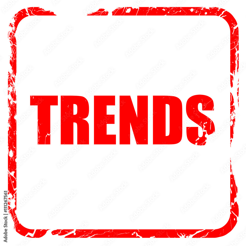trends, red rubber stamp with grunge edges trends, red rubber stamp with grunge edges