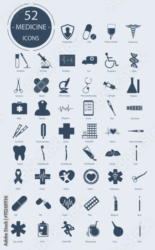 Medical icons. Vector elements