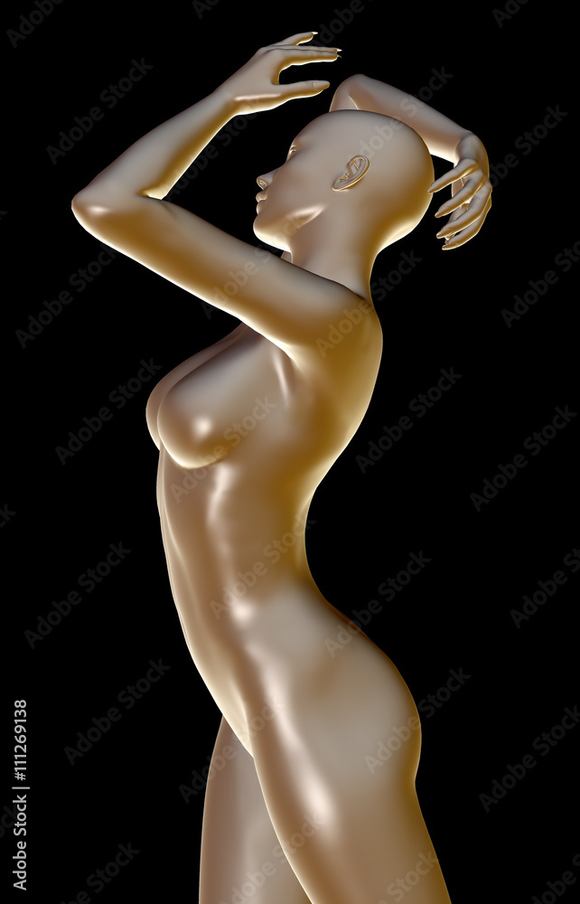 Naklejka premium 3d rendered illustration of a female body