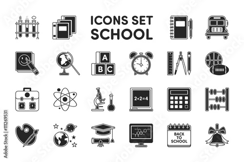 Icons set School