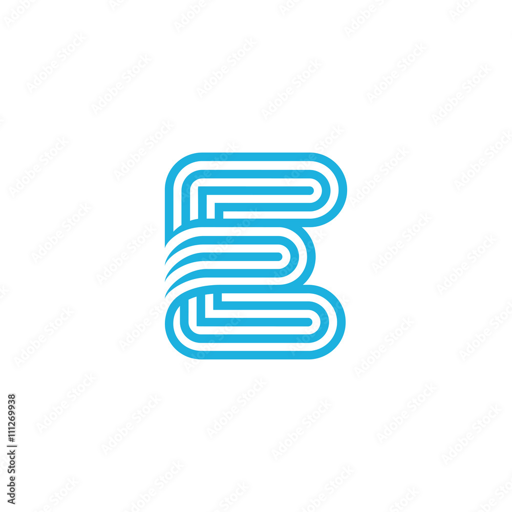 Creative Letter E Logo design vector template Linear Creative Letter E Logo design vector template Linear