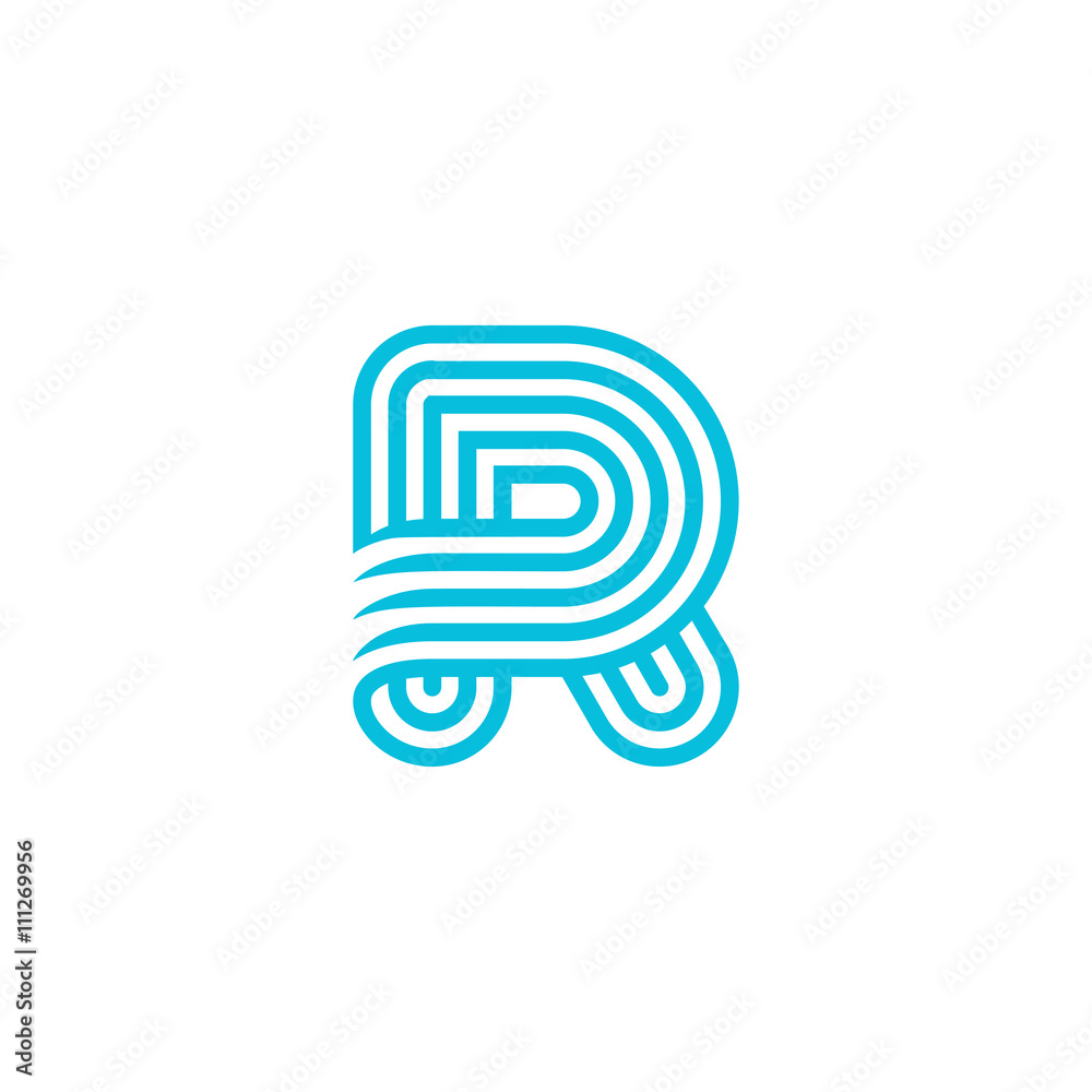 Creative Letter R Logo design vector template Linear Creative Letter R Logo design vector template Linear