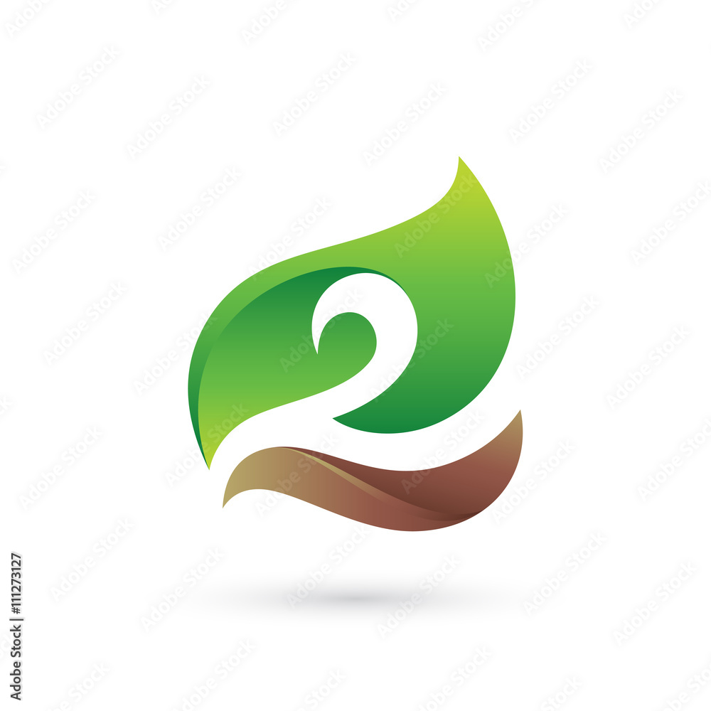 Naklejka premium Landscaping Number Two Logo