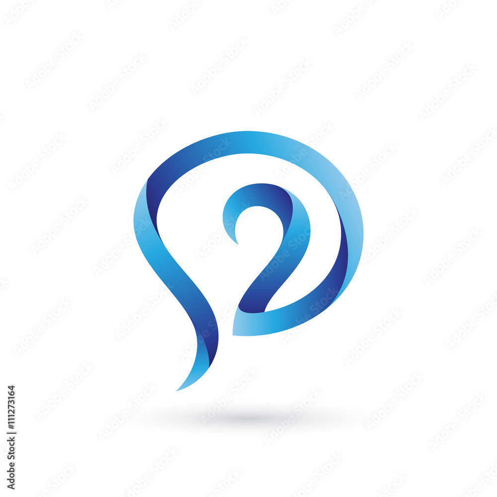 Brain Number Two Abstract Logo Brain Number Two Abstract Logo