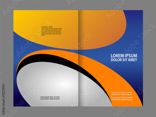 Professional bi fold business flyer template
