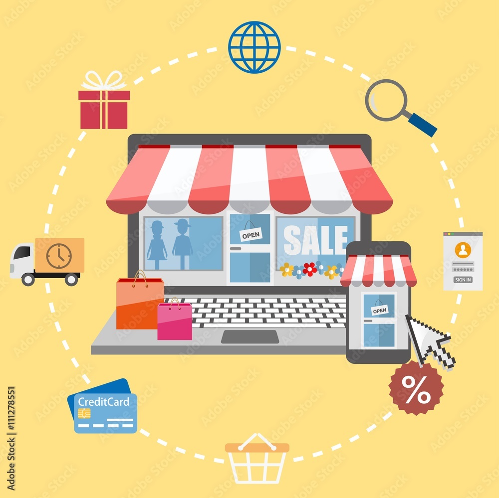 ベクター、オンラインショッピング