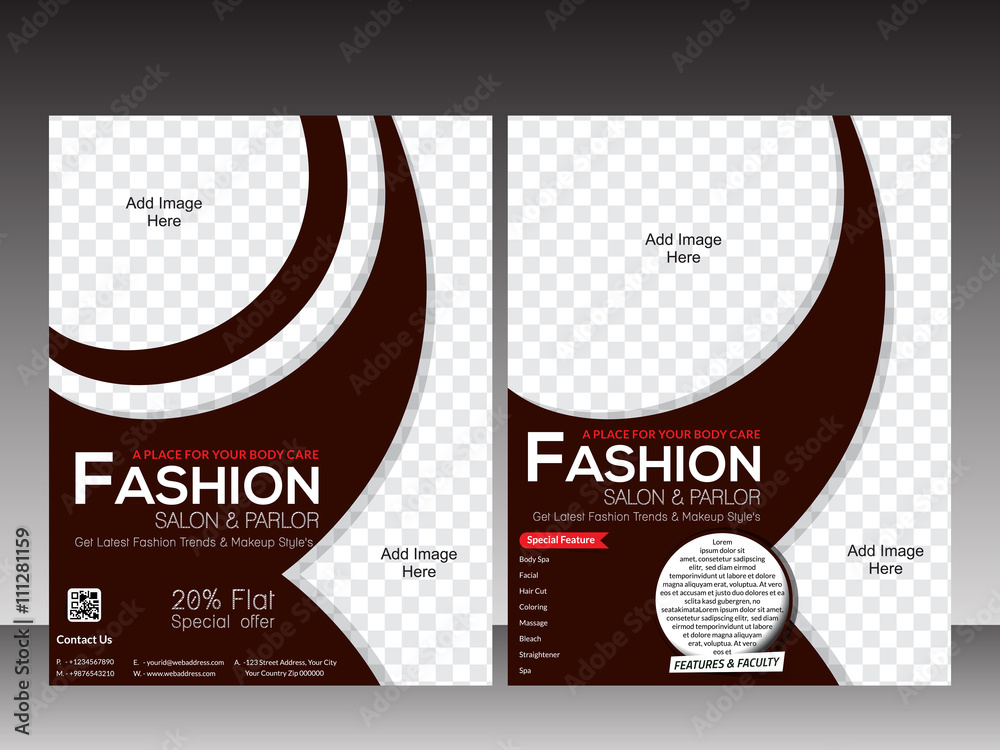 fashion flyer template design - obrazy, fototapety, plakaty 