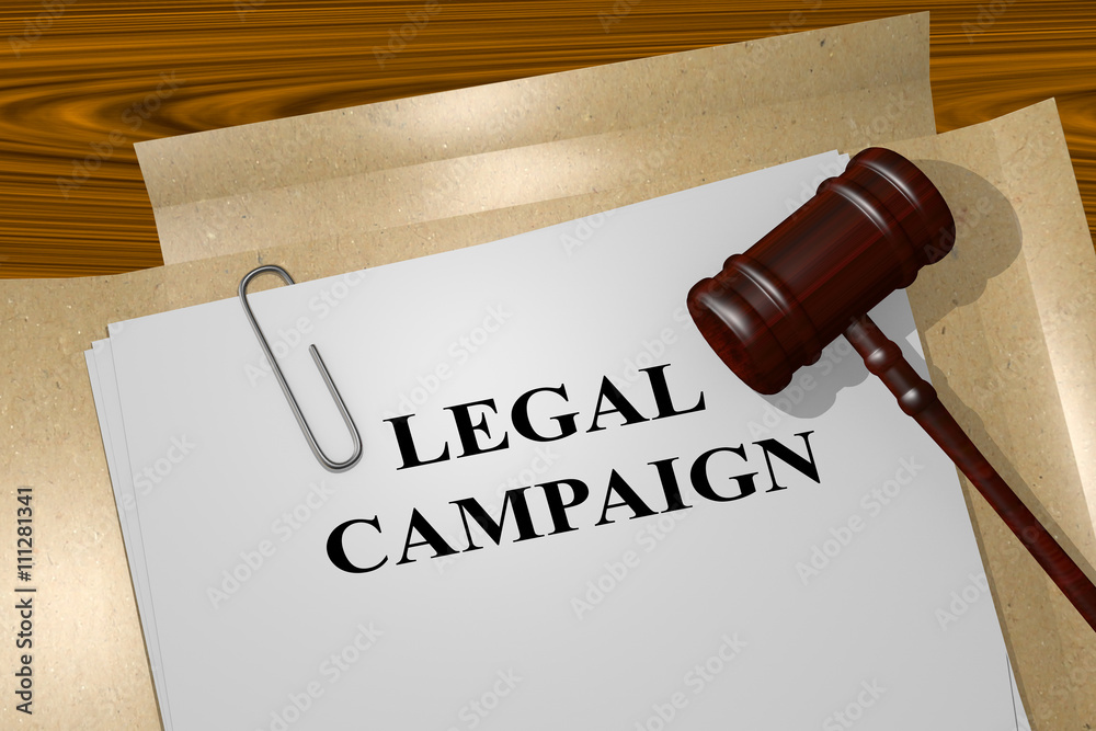 Legal Campaign legal concept