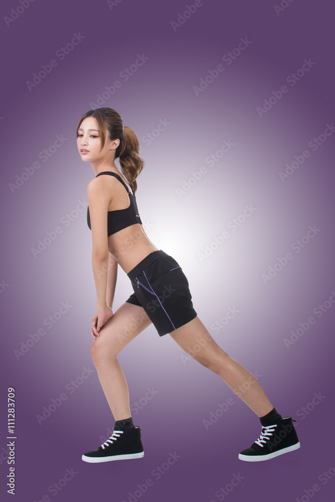 Sport girl of Asian