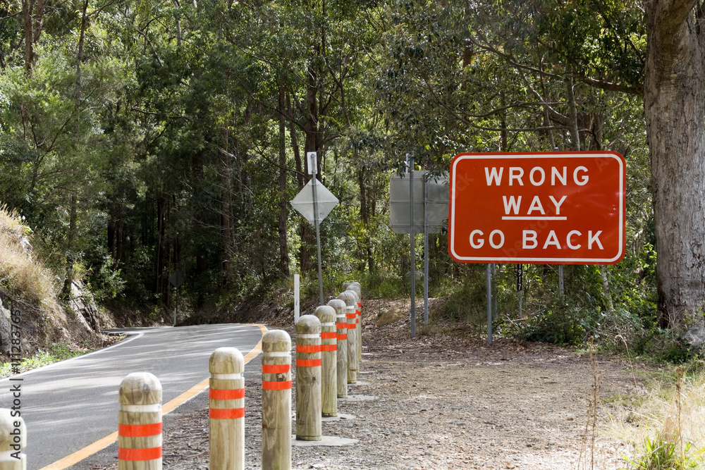 Fototapeta premium Australisches Straßenschild