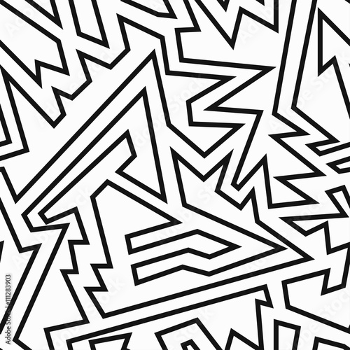 monochrome retro seamless patter