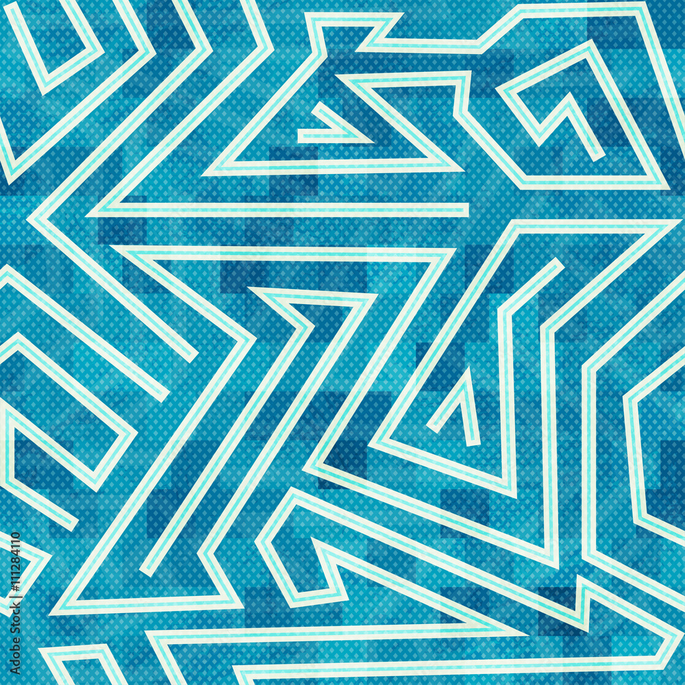 blue maze seamless pattern blue maze seamless pattern