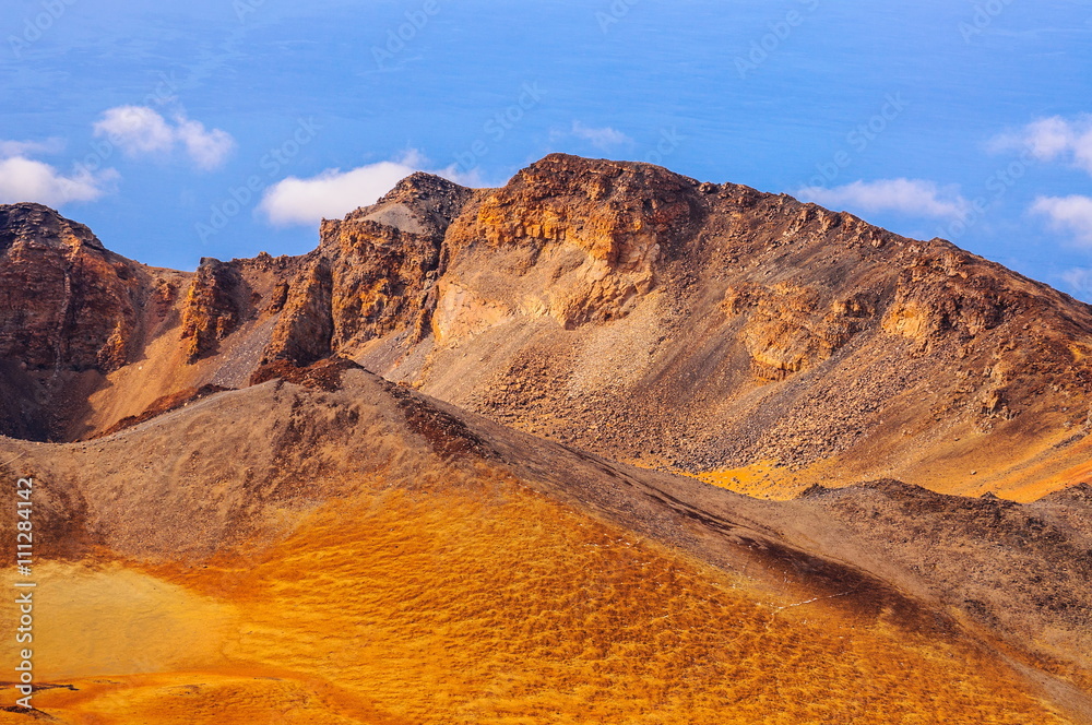 Desert sands of Teide volcano in Tenerife, Spain