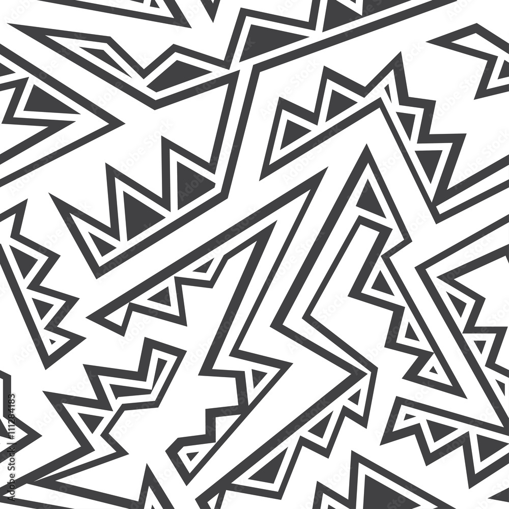 monochrome tribal seamless pattern monochrome tribal seamless pattern