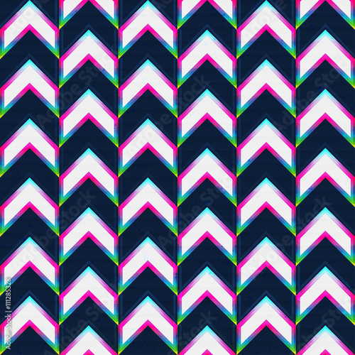 Zigzag neon seamless pattern