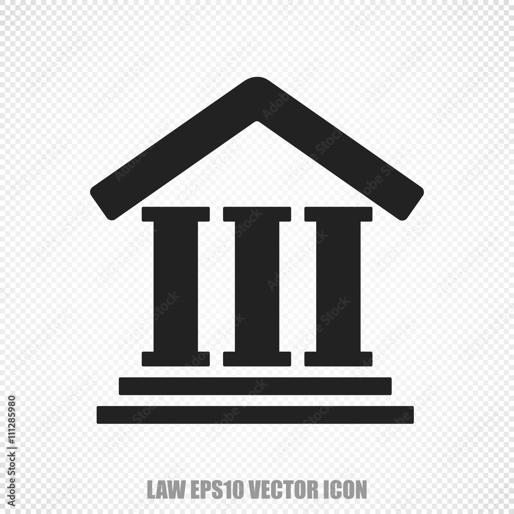 Law vector Courthouse icon. Modern flat design. Law vector Courthouse icon. Modern flat design.