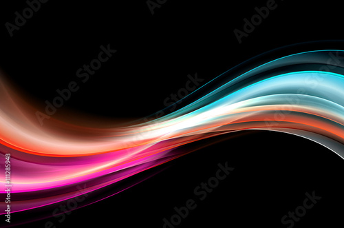 Abstract Colorful Wave Design Background