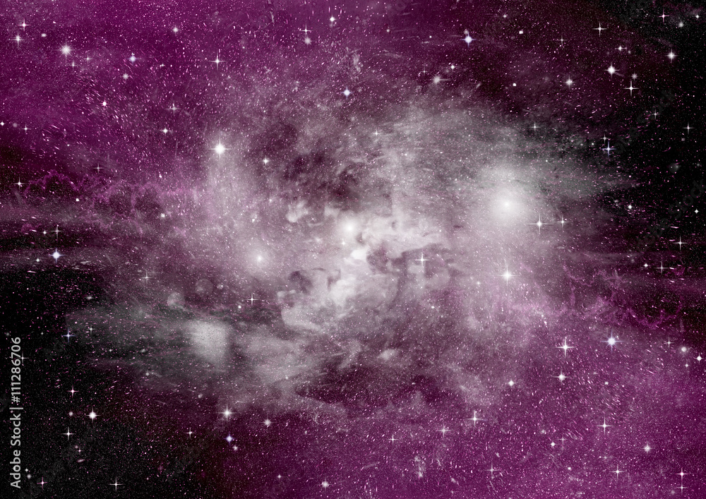 Naklejka premium galaxy in a free space