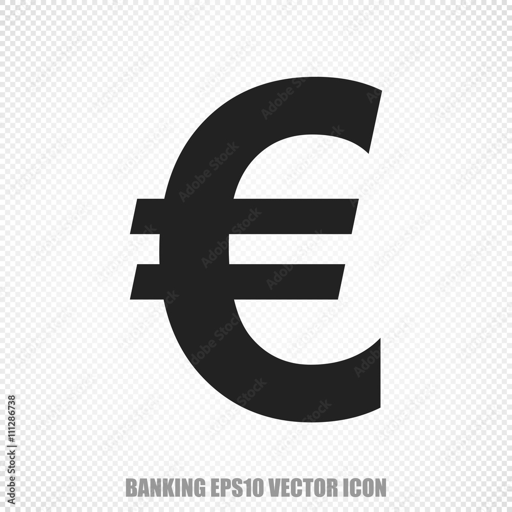 Banking vector Euro icon. Modern flat design. Banking vector Euro icon. Modern flat design.