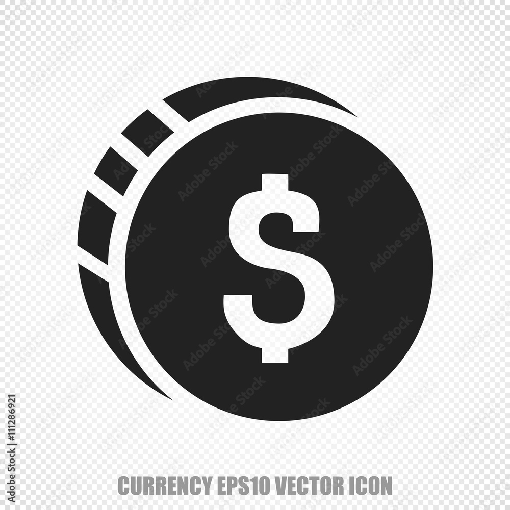 Money vector Dollar Coin icon. Modern flat design. Money vector Dollar Coin icon. Modern flat design.
