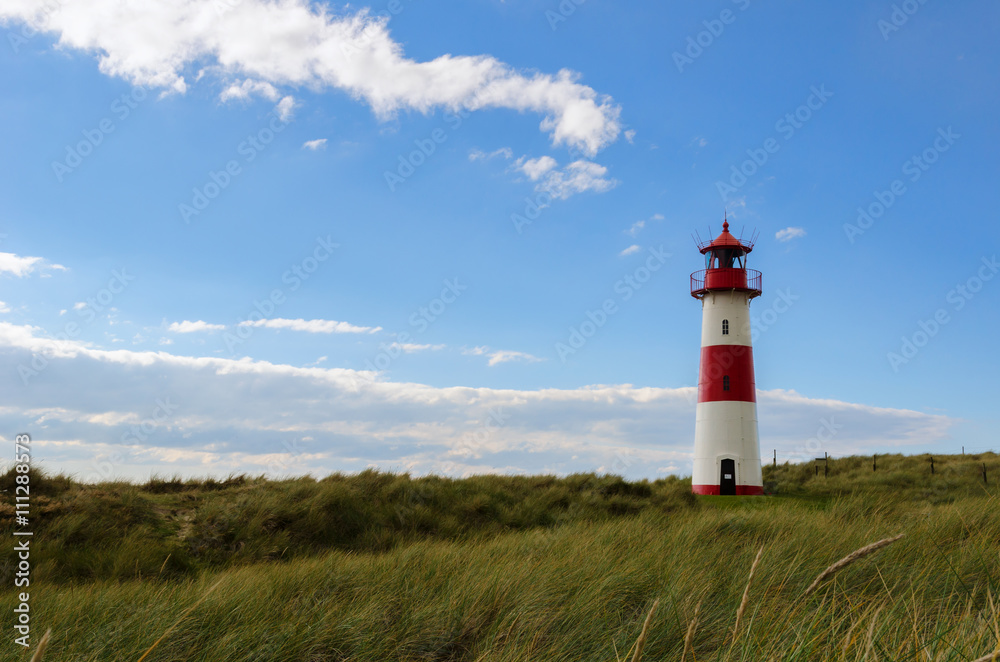 Lighthouse on the Dunes
Lighthouse List East on a dune of  the island Sylt in the part called Ellenbogen, Germany, North Sea