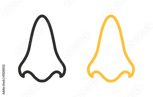 Nose  - vector icon.