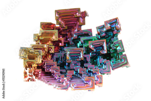 Bismuth - rainbow metal mineral photo
