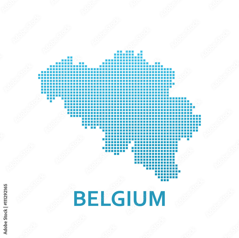 Pixel Map of Belgium