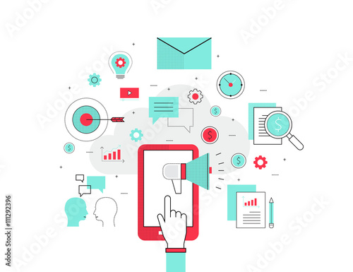 business mobile advertising and marketing   concept 