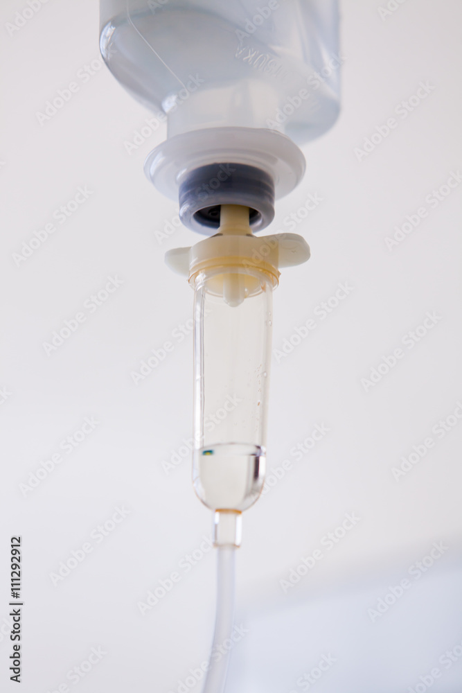 Medical drip macro. Concept of treatment Medical drip macro. Concept of treatment
