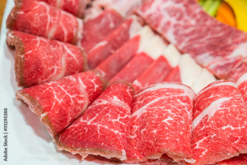 Raw fresh beef Raw fresh beef
