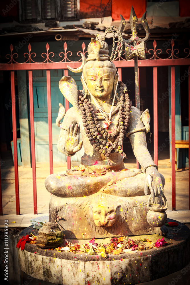 Statue of Lord Shiva in Pokhara Stock Photo Adobe Stock