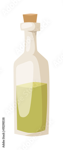 Oil bottle vector illustration.