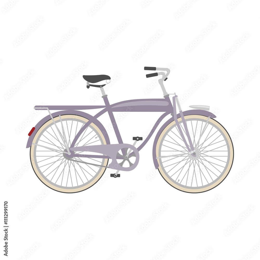 Fototapeta premium Bicycle in flat style.