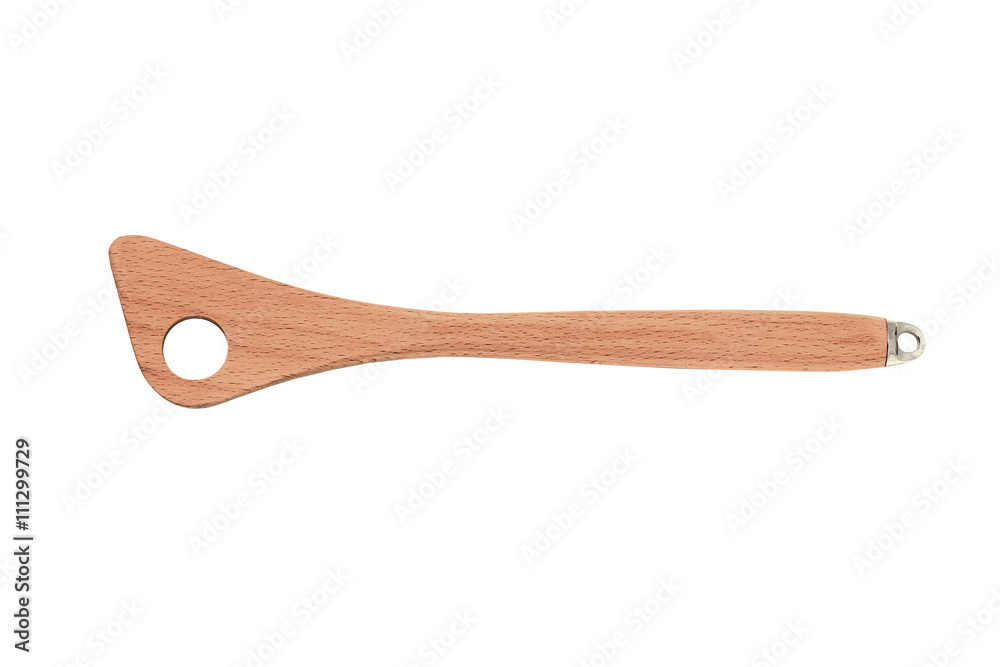 image of a weird shape spatula with hole.