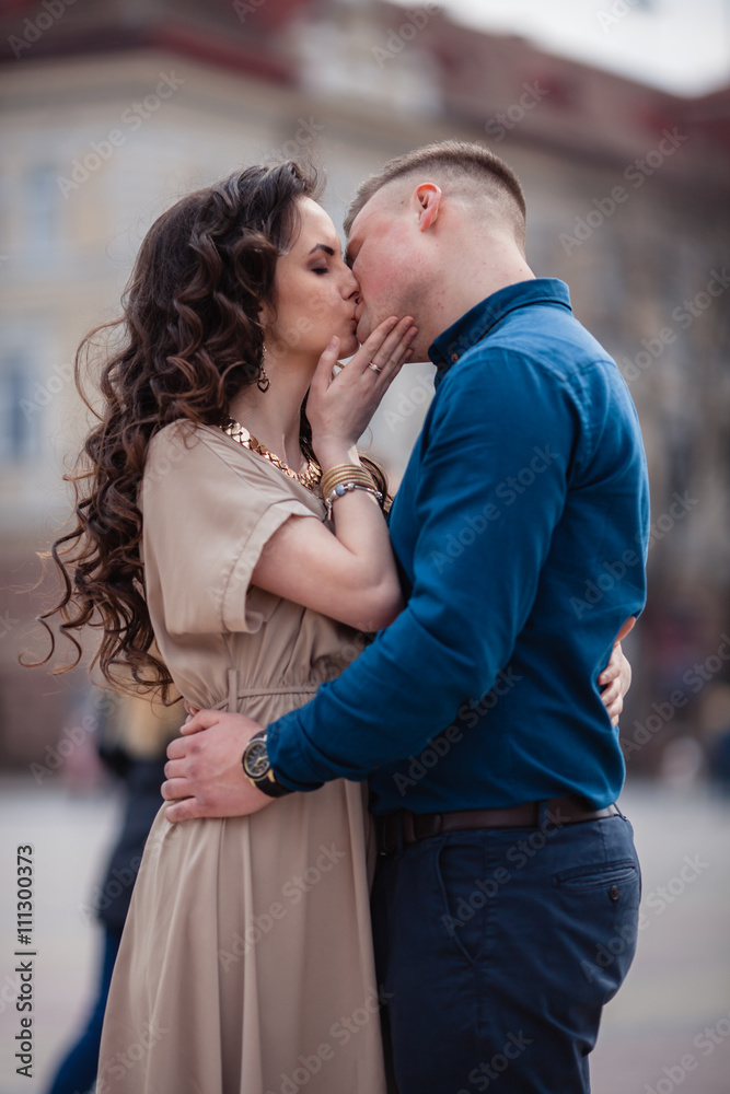 couple in love on spring couple in love on spring