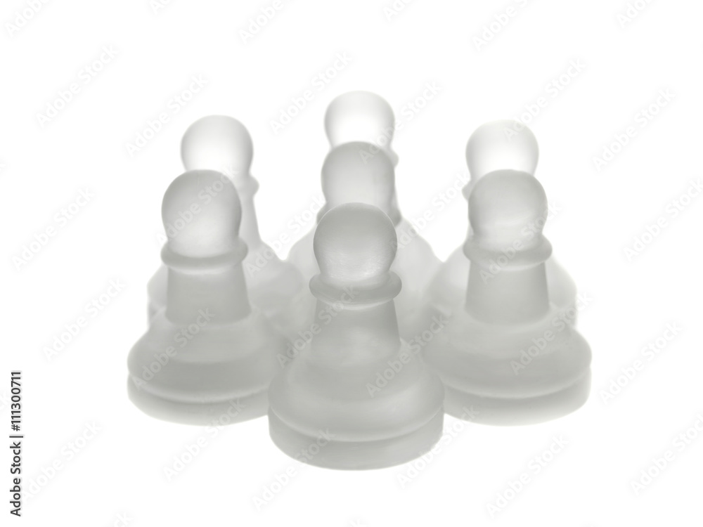 close-up shot of chess pawns. close-up shot of chess pawns.