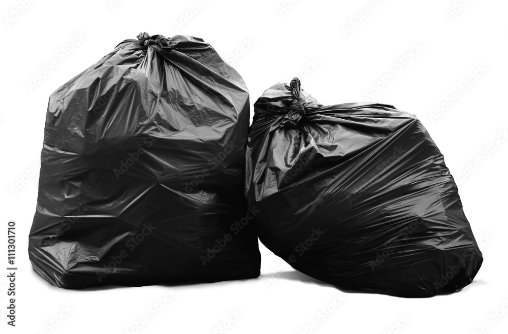 Garbage Bag Isolated / Garbage Bag Isolated on White Background Garbage Bag Isolated / Garbage Bag Isolated on White Background