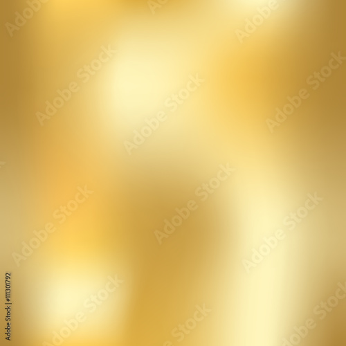Gold texture seamless pattern. Light realistic, shiny, metallic empty golden gradient template. Abstract metal decoration. Design for wallpaper, background, wrapping, fabric etc. Vector Illustration.